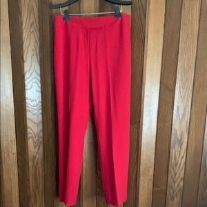 Crop Shop Boutique Red Tailored Trousers